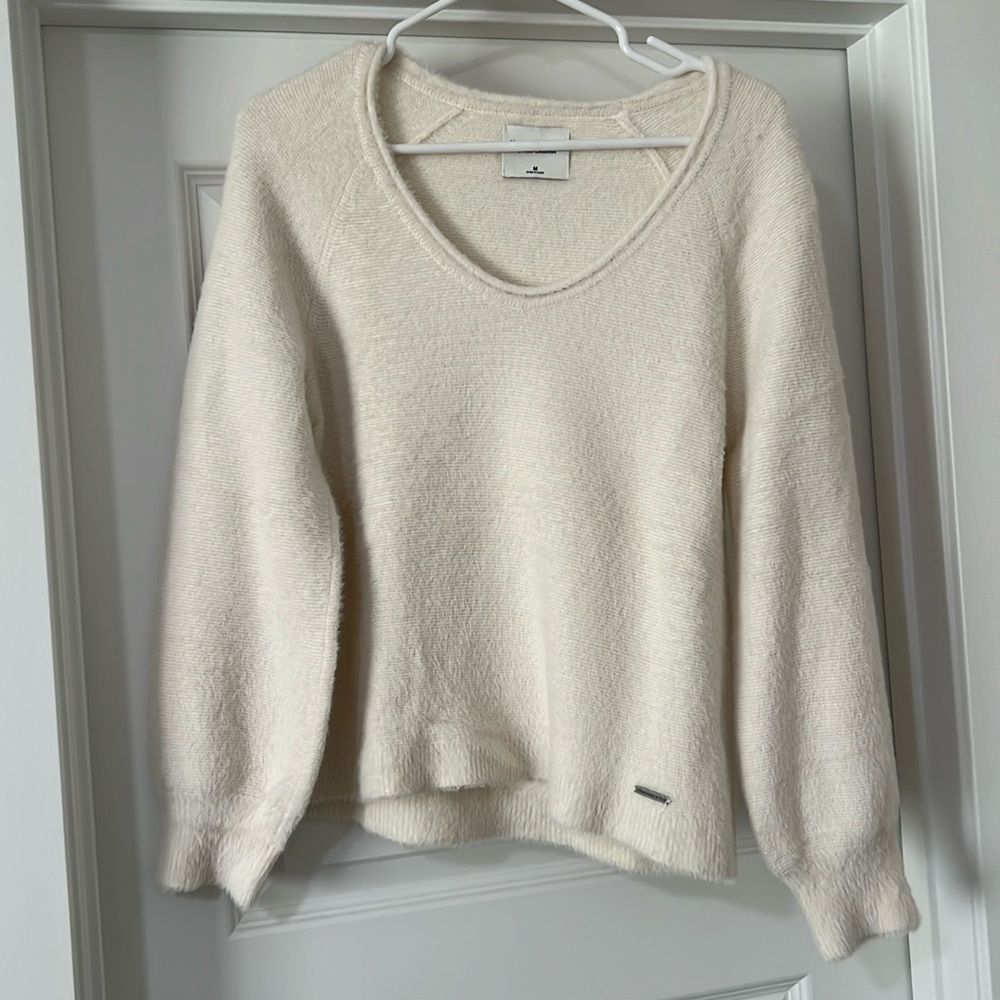 A&F | soft A&F collection cozy scoop next sweater - ivory